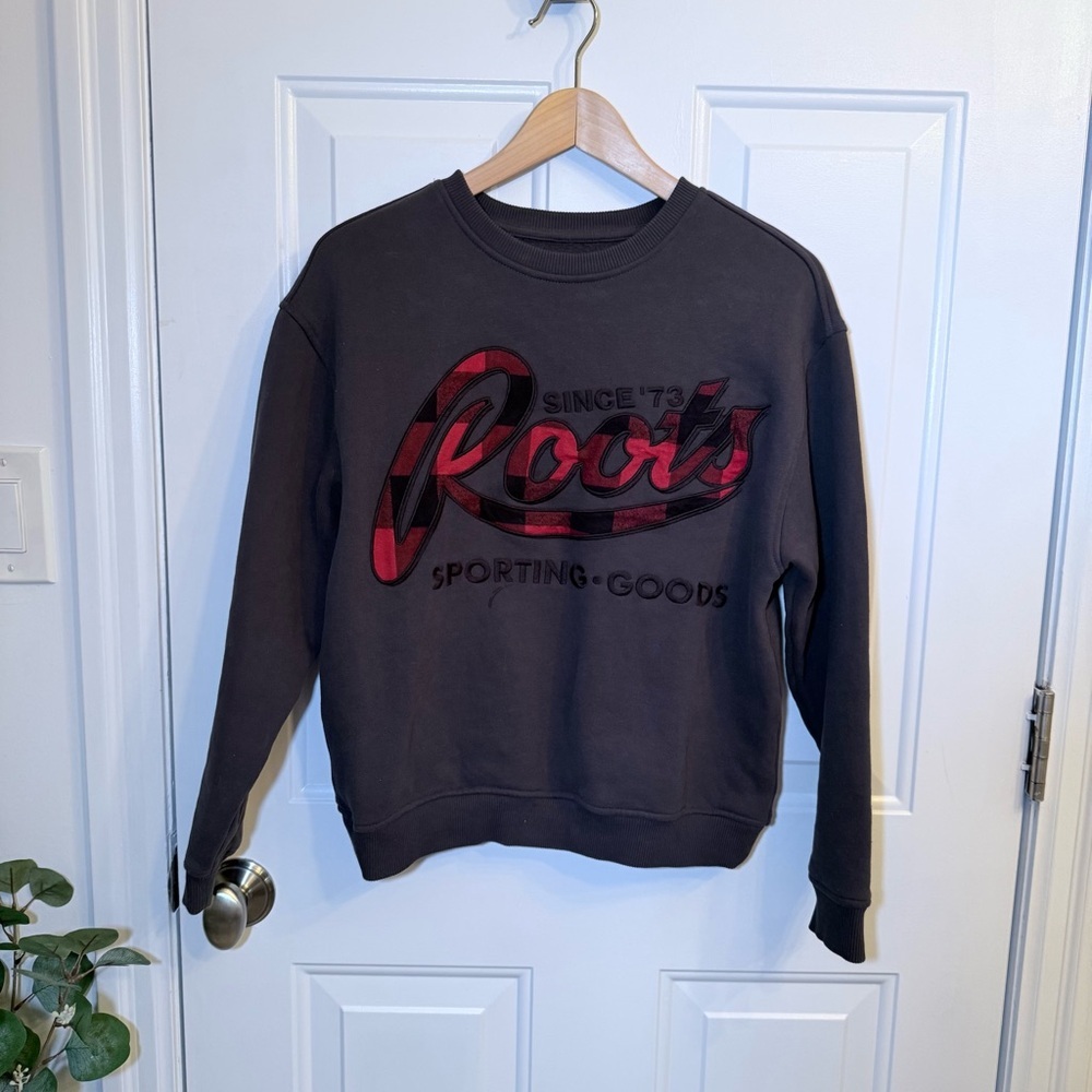 Roots Crewneck Sweatshirt - with Flannel Embroidered Logo